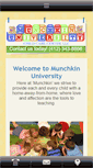 Mobile Screenshot of munchkinuniversitychildcare.com